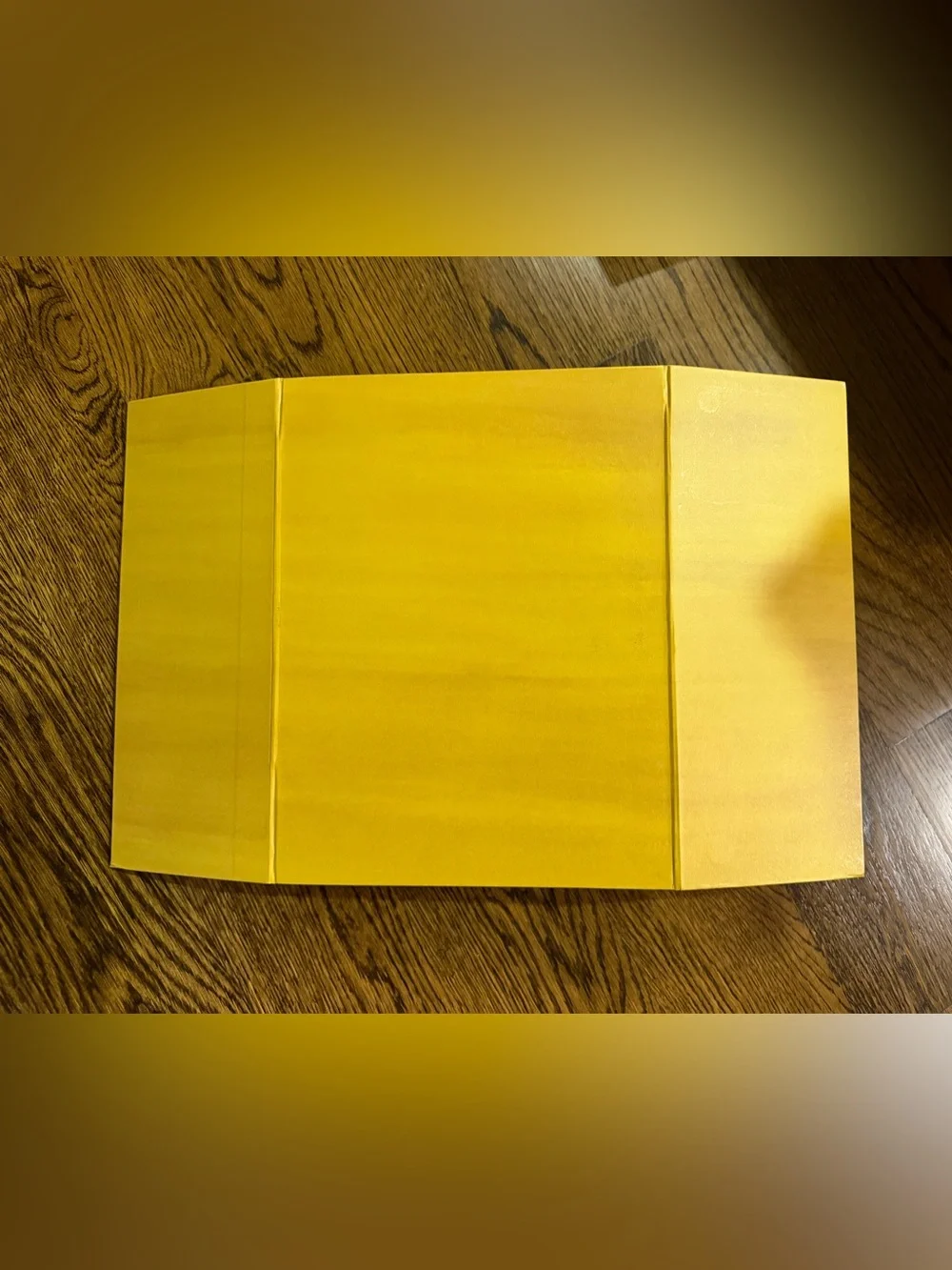 Fendi Yellow Fold-Out Storage Box with Compartments